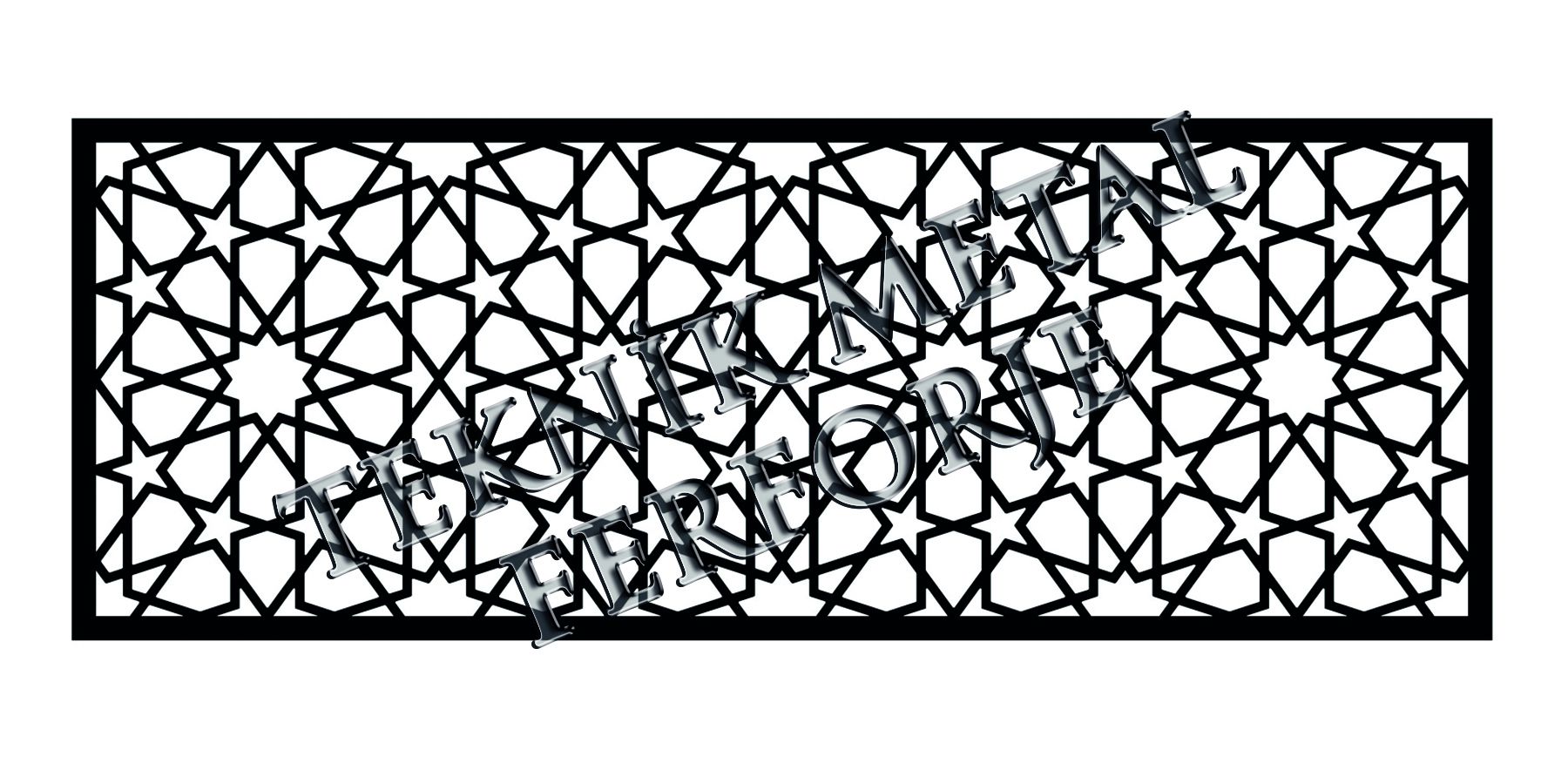 Selçuklu Deseni Lazer Kesim Balkon Korkuluğu